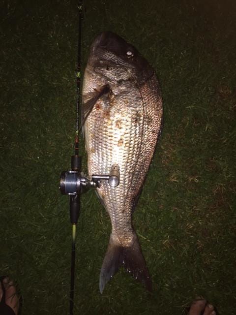 Nice big snapper caught on an OK.Fish Benda-2 and HD200 Reel