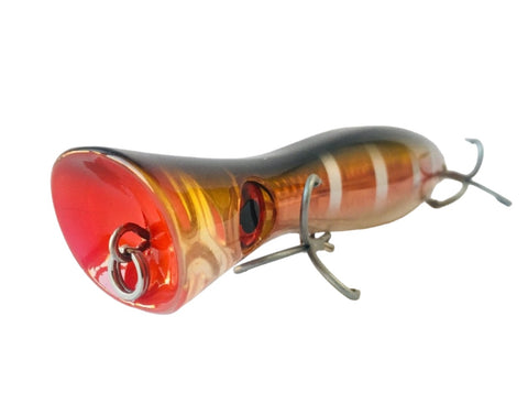 Poppa Wolf Top Water Casting Poppers Fire Tiger Poppers
