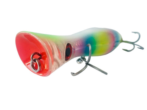 Poppa Wolf Top Water Casting Poppers Rainbow Warrior Poppers