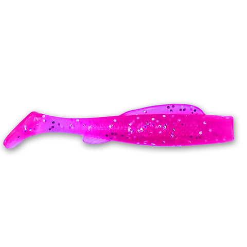 Gary - 80Ml Paddle Tail Soft Baits 80Mm / Fluoro Pink Sparkle Soft