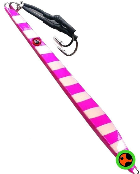 Podge Vertical Falling Jig 100G / Candy (Pink Lumo Stripe)